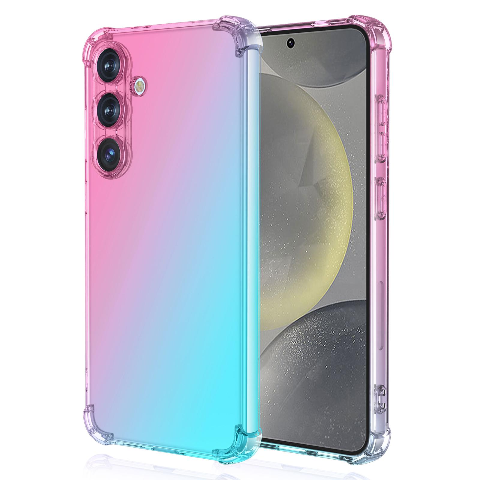 Чехол для Samsung Galaxy S25, чехол для телефона из ТПУ градиентного цвета, противоударный чехол для телефона