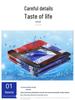 Three-Color Striped Waterproof Thickened Plastic Outdoor Awning and Dustproof Cover