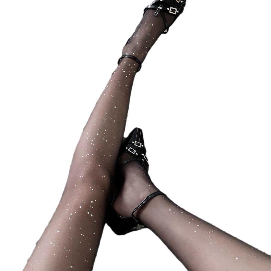 Mu Ruan Shiny Galaxy Star Pantyhose - Ultra-Thin, Sexy & Popular Women's Stockings