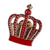 [F NODE] Crown Pin Badge, Red and Gold, 2.4cm X 3cm, Clasp, Badge, Pin, Stylish, Display, How To Use, How To Wear, Badge, Butterfly Clutch, Clutch,