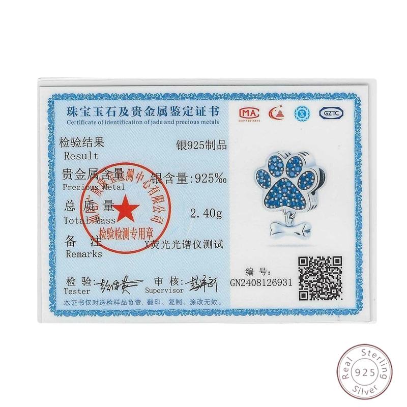 100% Copper Blue Cute Claws Shiny Zirconia Beads 3Mm Diy Holiday Exquisite Jewelry Gift Making