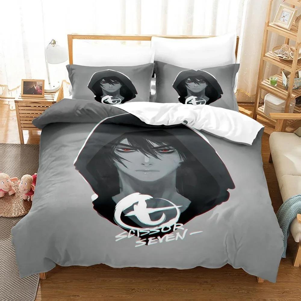 3D Print Anime Scissor Seve Bedding Set Single Twin Full Queen King Size Bed Set Adult Kid Bedroom Duvetcover Sets Home Textiles