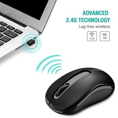 Souris sans fil pour ordinateur, 2.4Ghz, USB, pour ordinateur portable