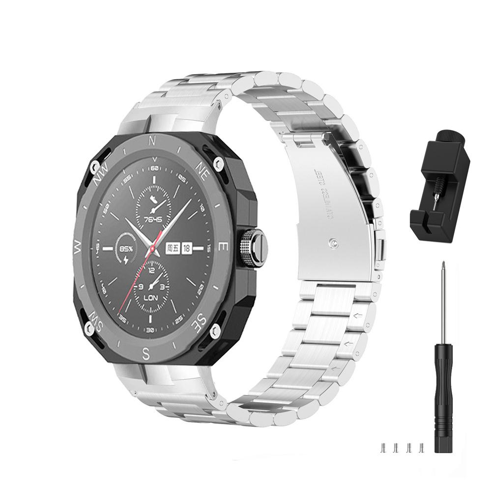 

Watch Band Stainless Steel Replacement Strap Compatible For Huawei Watch Gt Cyber Wristband With Remover Tool silver #1