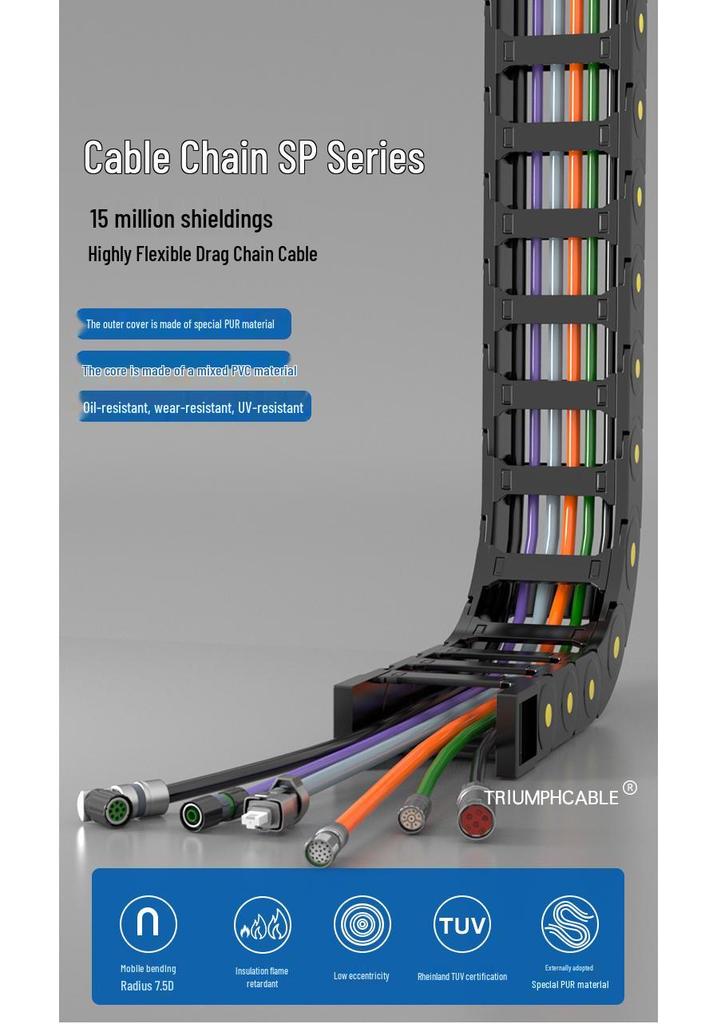 UL20234 Shielded Signal Wire with Flexible PUR Sheath – 15 Million Cycles