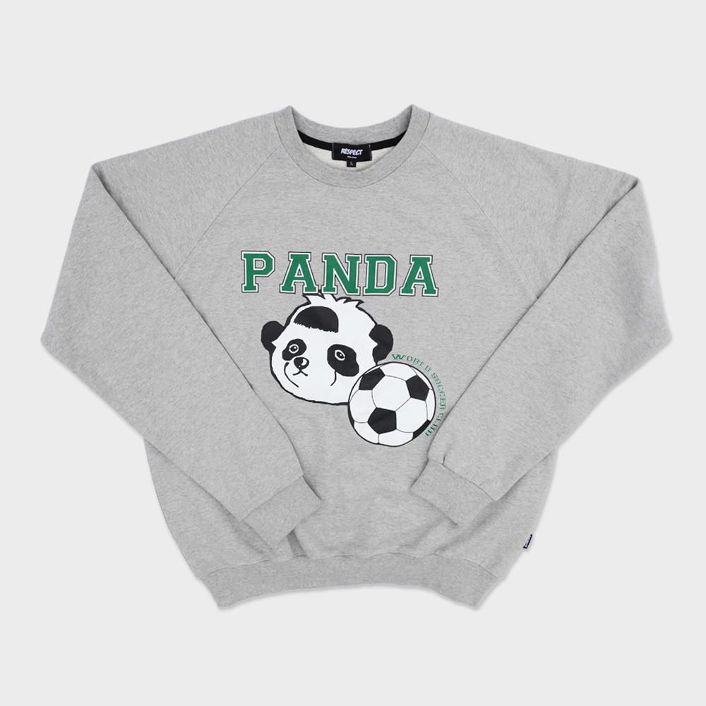 Свитшот с круглым вырезом Respect Panda World Soccer Club Оригинальный (серый) L