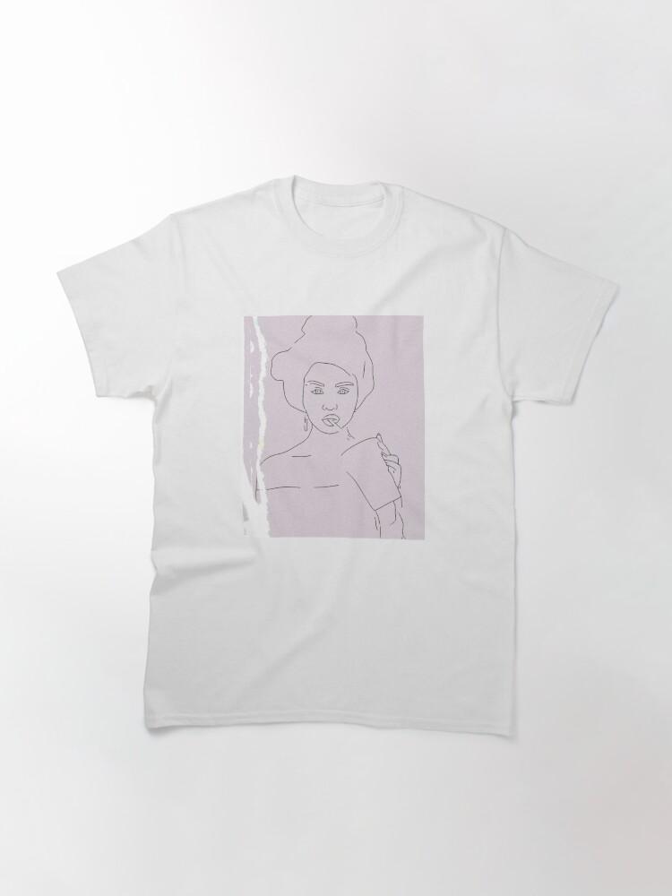 Selena Gomez Coffee Drawing Classic T-Shirt