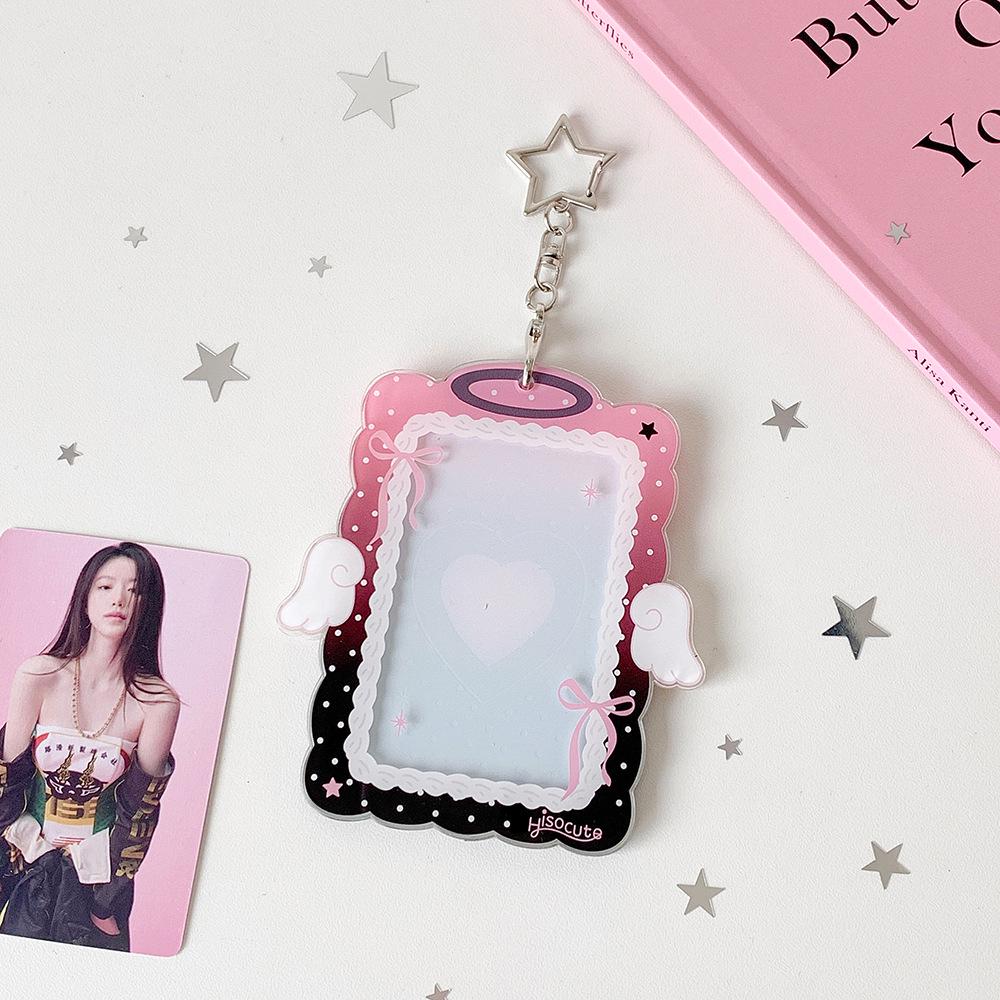 Original Angel Wings Three-Inch Instax Protective Card Sleeve - Small Card Display Storage with Pendant.
