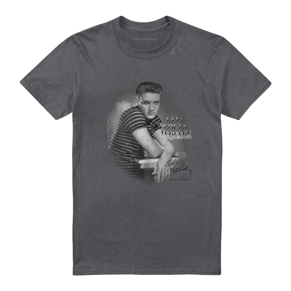 Elvis Presley Unisex Adult Trouble T-Shirt