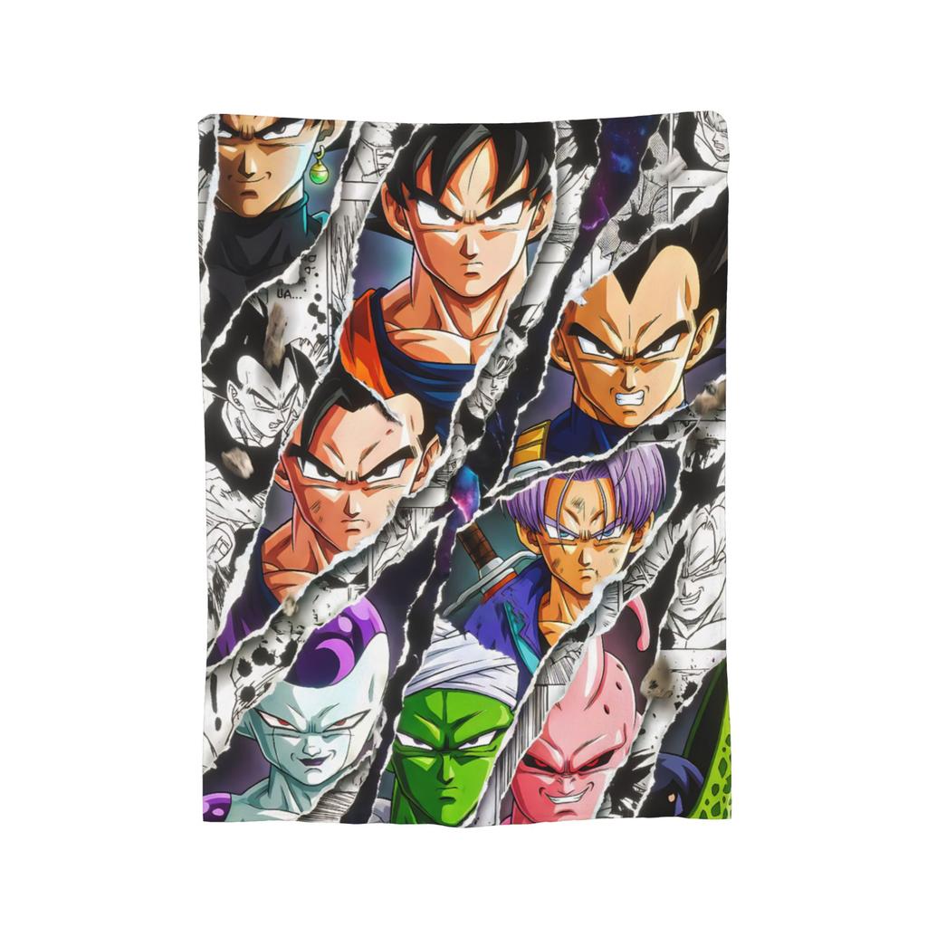 Japanese Anime DBZ Blankets Plush Throw Blanket Summer Air Conditioning Portable Soft Warm Bedsprea,