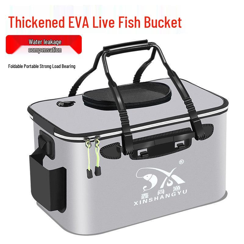 Foldable EVA Fish Keeper Bucket - Thickened Waterproof Fishing Gear