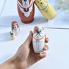 Yousheng 5Pcs/Set Dog Russian Nesting Doll 5 Layers Handmade Wooden Matryoshka Puppy Stacking Toy Home Office Desktop Decoration Ornament