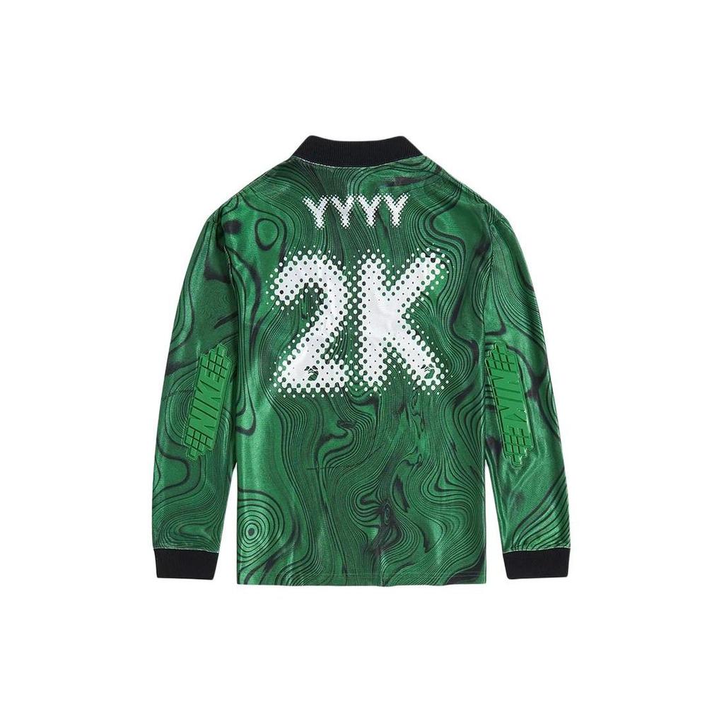 Nike X Off-White Allover Print Jersey Kelly Green Unisex Streetwear FQ0997-389