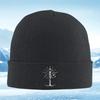 White Tree Stars Black Background Unisex Women Unisex Knitted Hat Beanie Pullover Cap Winter Thermal Warm Christmas Outdoor Cycling