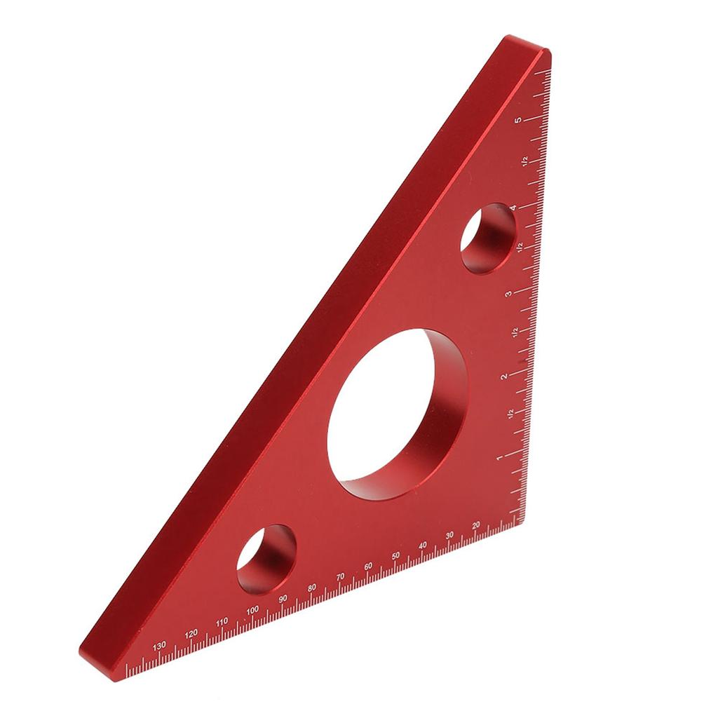 Aluminum Alloy Right Angle Ruler DIY Woodworking Triangle Ruler Measuring Gauging Tool
