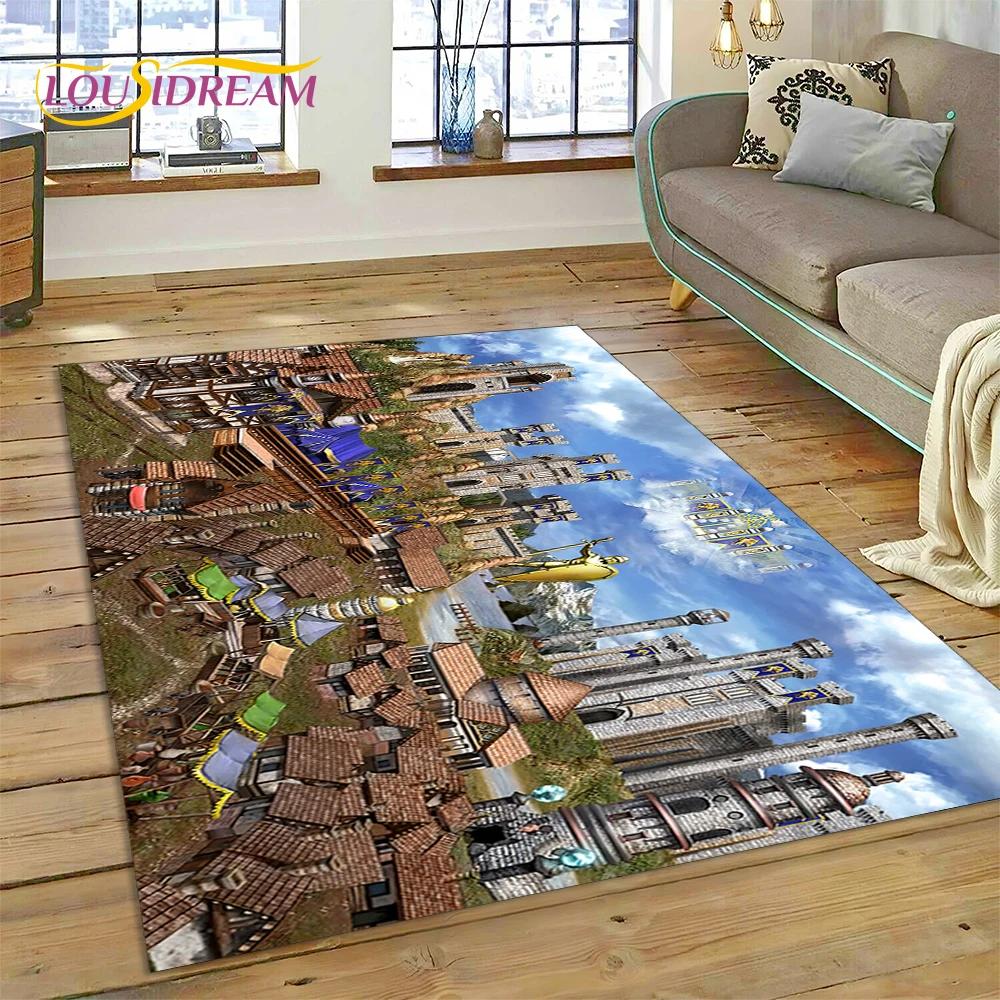 Heroes of Might and Magic Retro Hry Koberec Rohožka do Ložnice Obývacího Pokoj Domácí Dekorace Pohovky, Dětská Hra Velká Dekorace Podložka na Podlahu