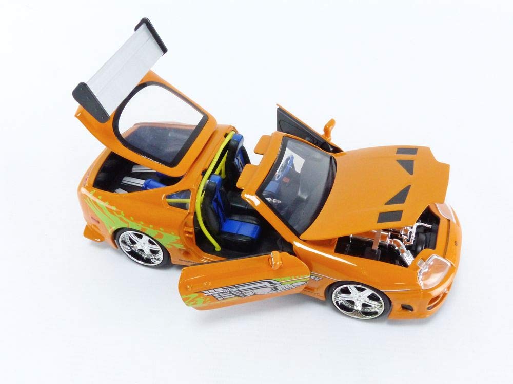 1:24 F&F Brian's Toyota Supra with Braian O'Coner Fast and Furious Diecast Car