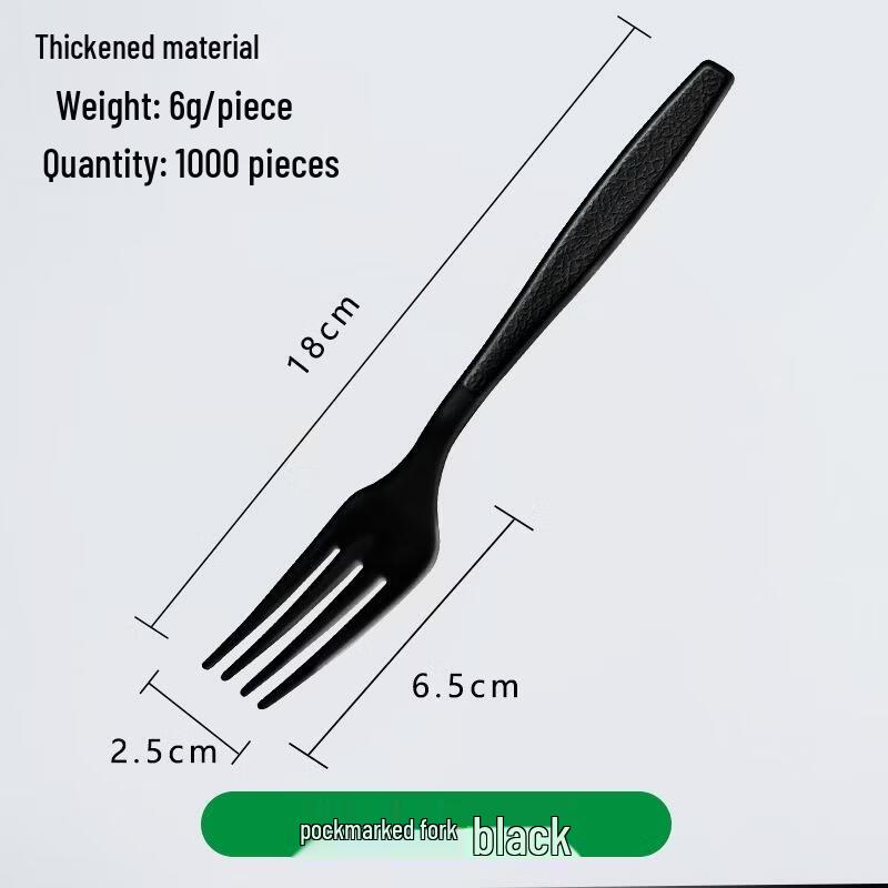 JINGRX Disposable Frosted Plastic Cutlery Set