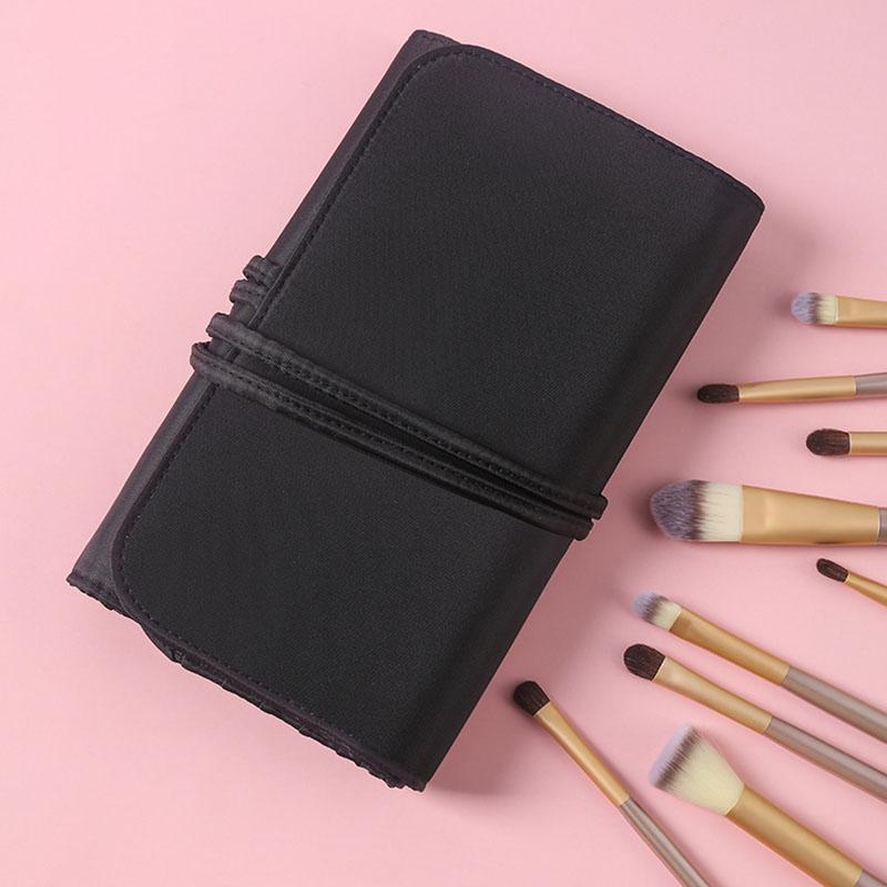 Large Capacity Makeup Brush Storage Bag, Storage Folding Bag, Nylon Makeup Brush Bag, Makeup Artist Tool Bag, 26 Hole Makeup Bag