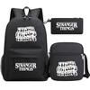 Stranger Things Star Printing Teen Student School Bag Three-Piece Men'S And Women'S Backpack