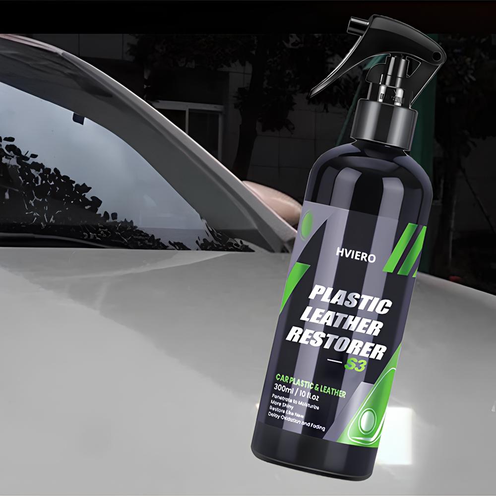 HVIERO S3 Auto Interni Parti Pelle Liquida Ristrutturante Plastica Rinfrescante Schiuma Detergente Spray Pasta Ristrutturante Auto