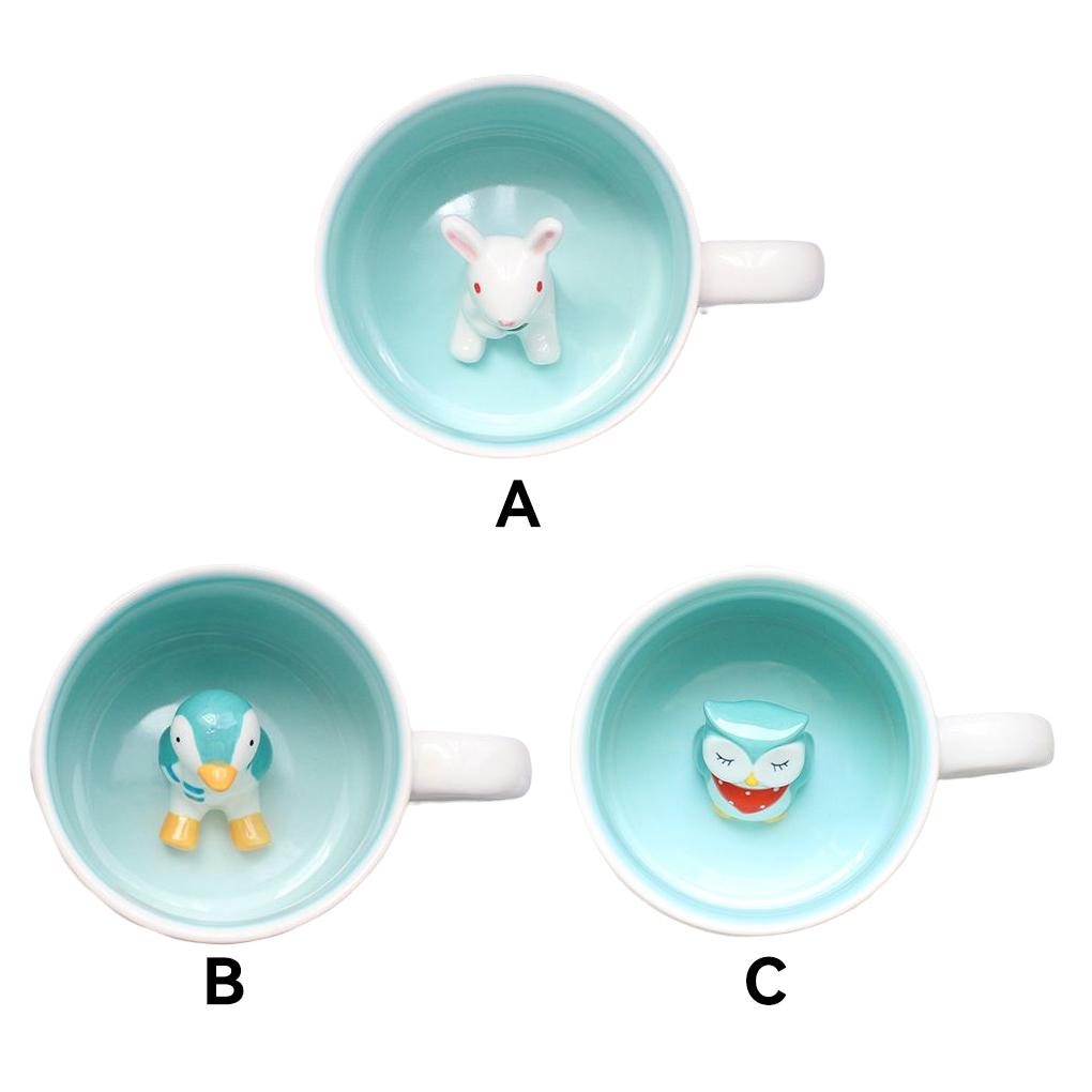 Keramický hrnek Roztomilé zvířátko Hrnky na vodu Čajové Snídaňové hrnky Krásná láhev Novinka Dárky Hrnek Kreslený Mléko Domov Dárek