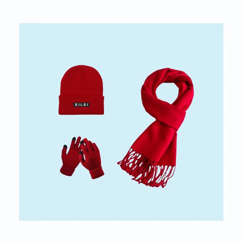 EILEI Winter Warm Scarf, Hat & Gloves Set