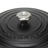 Le Creuset SIGNATURE Signature Cocotte Ronde 22cm Cocotte Ronde Black Matte Black Pot New Life [Le Creuset] Two-handled [Item]