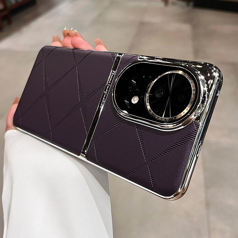 Xingmang Plain Leather Is Suitable for Huawei Nova11pro Mobile Phone Case, the New Female Nova11pro Is Simple and Advanced 11 Live.