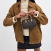 Coach Rowan 18 Top-Reißverschluss Leder Schultertasche Crossbody Handtasche Klein Damen Handtaschen Braun CAB16-IMXI8