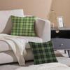 classical green tartan design plaid Cushion Cover Throw Pillow Cover Hidden Button Durable Polyester Chair Cushion