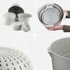 KADAX Set of 7 Kitchen Bowls + 3L Colander Plastic