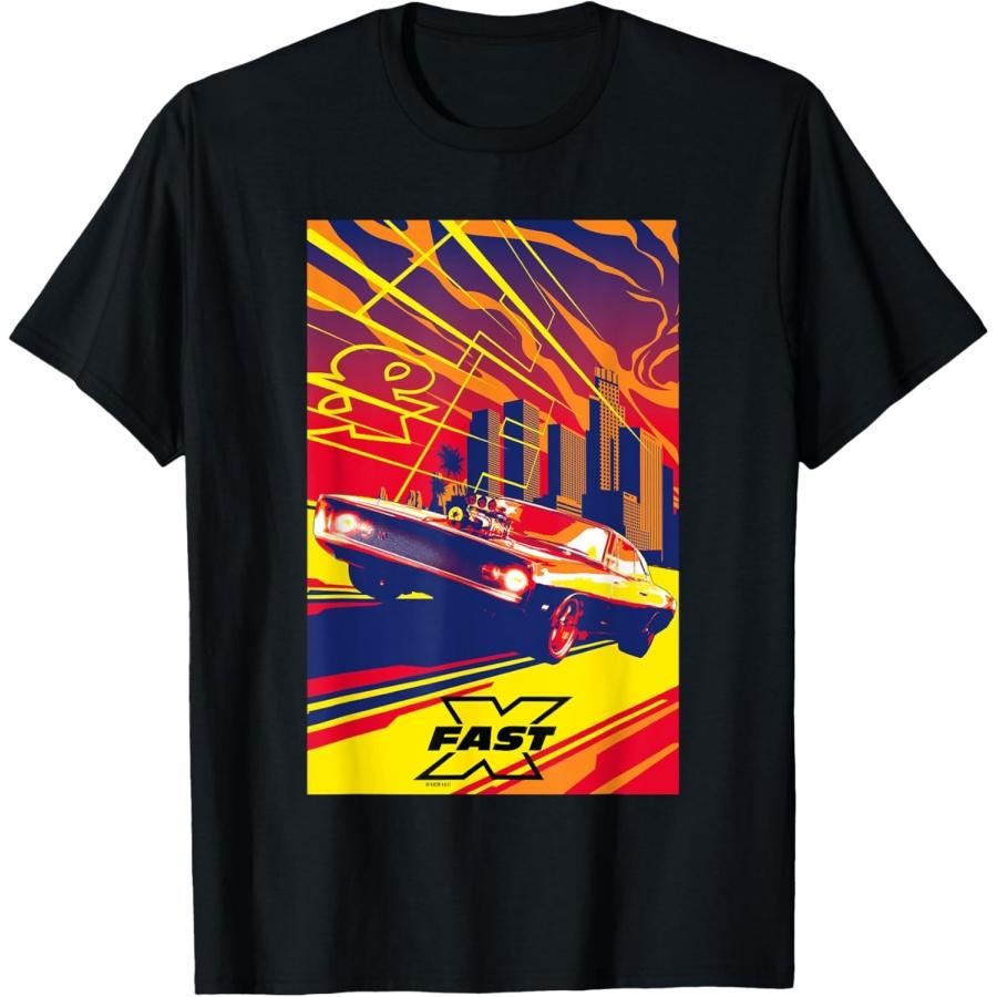 Форсаж Х Зарядник Торетто Городской пейзаж Насыщенный Постер к фильму Футболка S