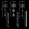 Christmas Ornaments For Christmas Tree Decoration Snowflake And Icicle Ornaments Christmas Party Decorations