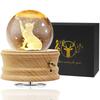 Mozalida Music Box Perfect As a Birthday Christmas Snow Globe Day Moon or for Features Ambient Bedside LED USB Projection Stylish Wooden Handmade