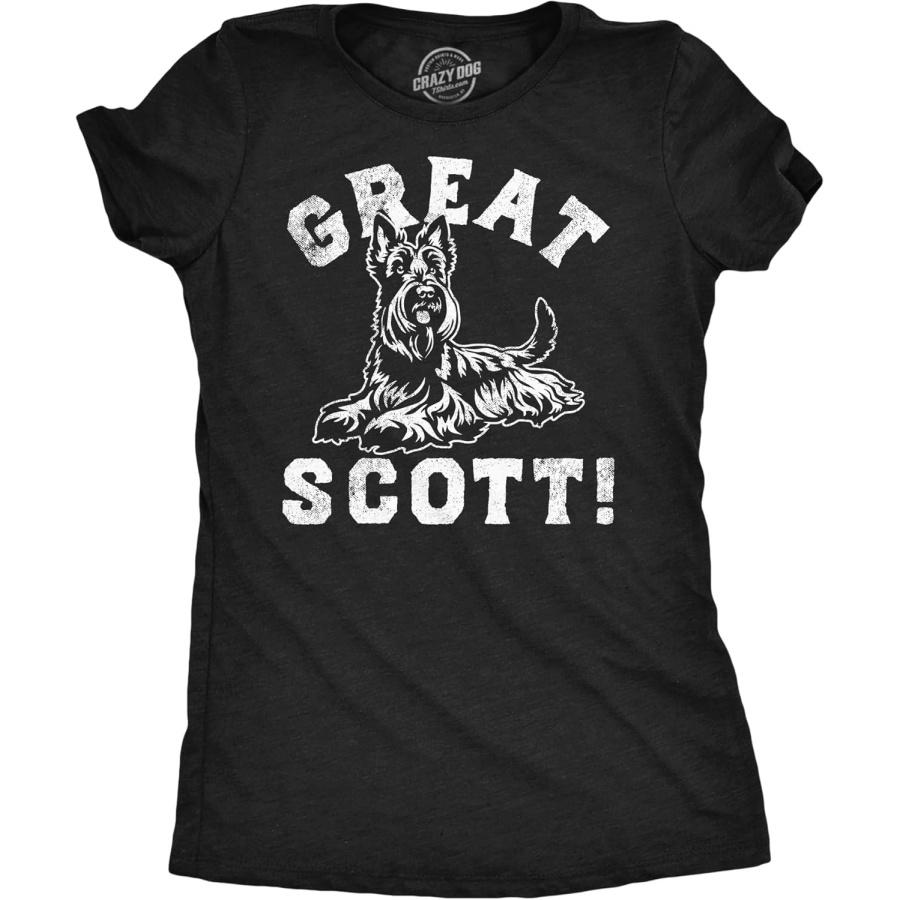 

Womens Funny T Shirts Great Scott Sarcastic Puppy Graphic Novelty Tee for Ladies XXXXXL різнокольоровий