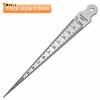 Taper Gauge Feeler 1-15mm Stainless Steel Gap Hole Measuring Tool Double Side Wedge Aperture Scale Measuring Tool