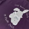 Deesha Girls' Bunny Print Short Sleeve T-Shirt
