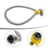 1pc 60/80/100cm Flexible Pipe Contectors 1/2" (90°) X 1/2"  Size Elbow Plumbing Bathrooms Kitchens Plumbing Tools Accessories