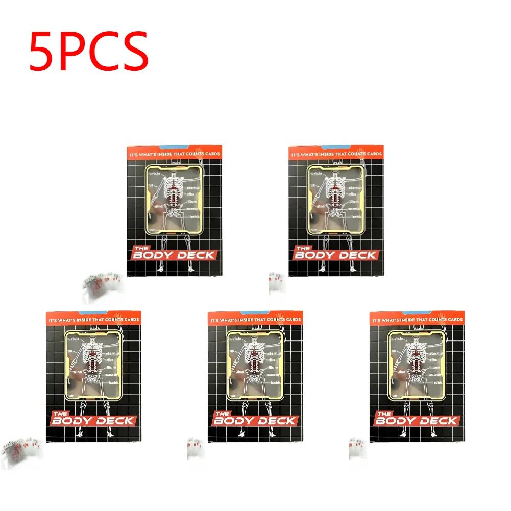 1-5pcs Body Deck Playing Cards Interesting Human Anatomy Playing Cards Playing Cards Card Game Entertainment Party