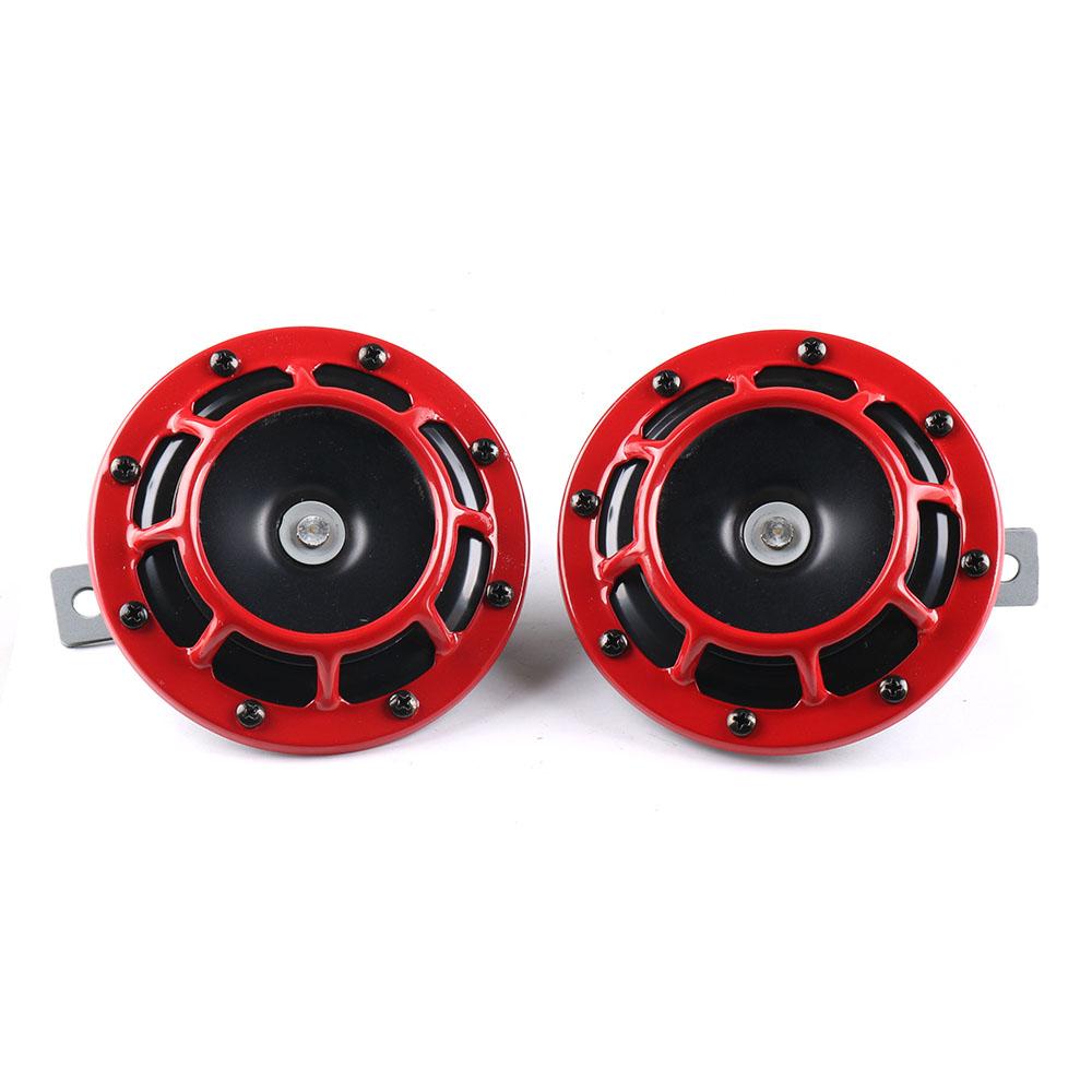 1 Pair Hella Super Loud Compact Electric Blast Tone Air Horn 12V 115DB With Wiring Harness Relay Kit For Motorcycle Car