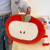 Kawaii Cartoon Fruit Plush Backpack Soft Cute Decorate Knapsack Fruit Doll Shoulder Bag  Outdoor