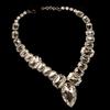 Stonefans Crystal V Shape Necklace Large Accessories for Women Drag Statement Collar Rhinestone Square Necklace Bling Jewelry