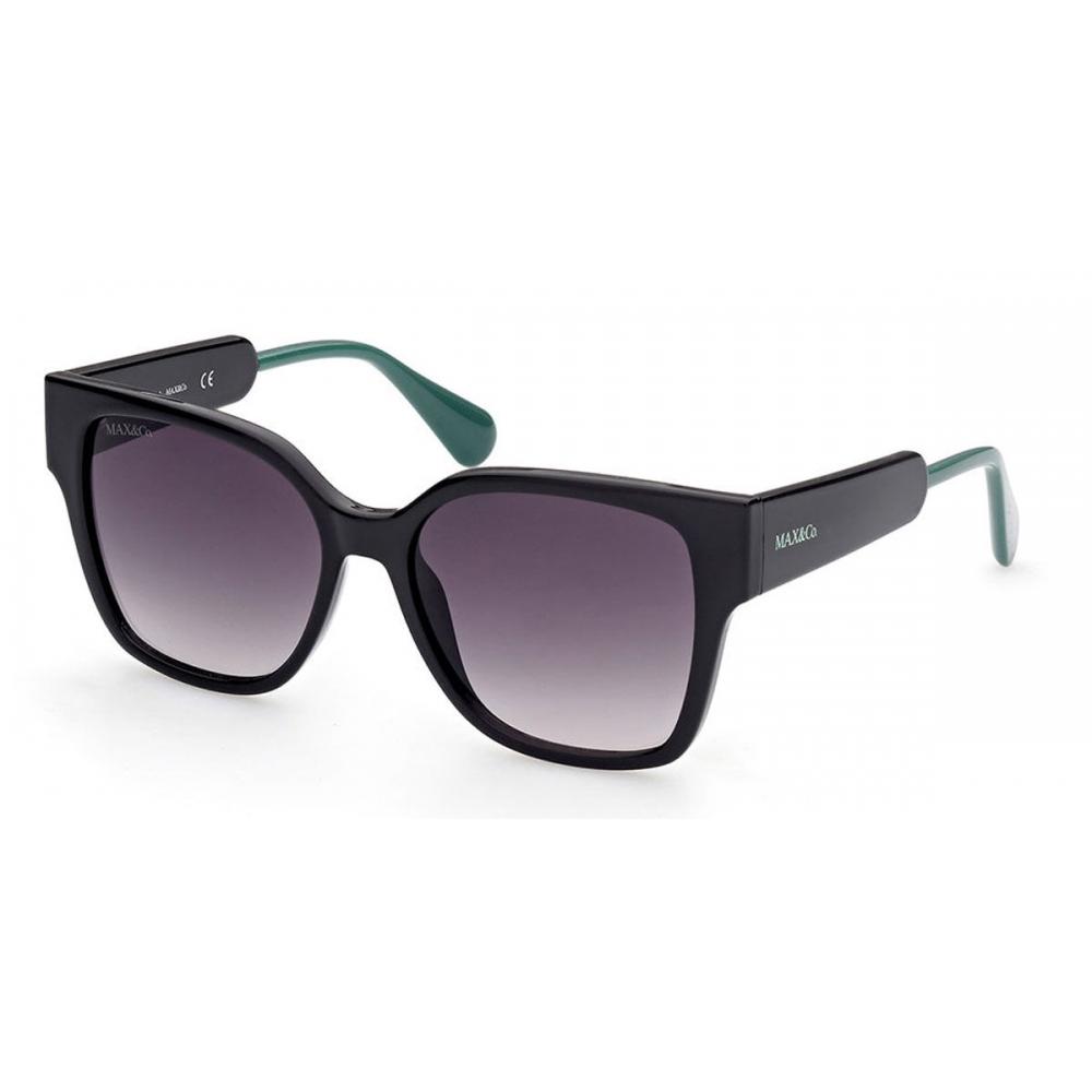 Photos - Sunglasses MAX&Co. Max Co. Women  Mo0036 01a Black/55-16-140 