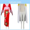 Anime One Piece Empress Hancock Cosplay Clothing Red Cheongsam Kimono Element Costume