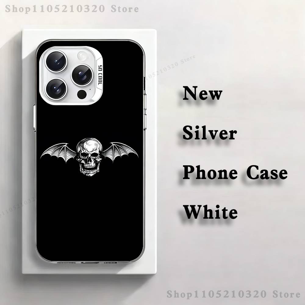 

A-Avenged Sevenfold Phone Case For iPhone 17,16,15,14,13,12,11,Mini,Pro,E,MAX White Matte Silicone Whtie Cover iPhone13PROMAX