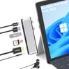 Surface Pro USB Hub 4K Thunderbolt 4 PD SD TF Card Audio Port Surface Pro9 Dock Triple Display Surface Pro Conversion Adapter 9/10/11/X HDMI, USB-C