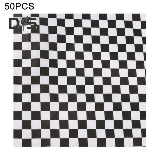 50 Stück Sandwichverpackungen, fettabweisendes Feinkostpapier für Lebensmittel, klassische karierte Korbeinlagen, Sandwichverpackungspapier für Burger, Grillabende, Partys