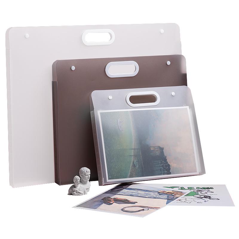 4K Mattierte Kunstmappe für Schüler - 8K Handtasche zur Aufbewahrung von Kunstwerken und Zeichenpapier.