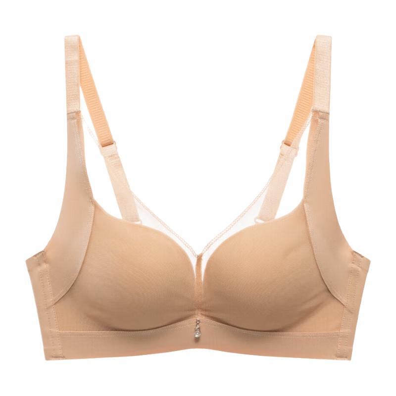 Oudifen Seamless Antibacterial Wireless Push-up Bra XB3536